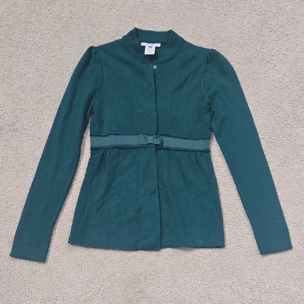 Paul & Joe Sister Green Merino Wool Blend Knit Cardigan Size Eur 38 US 6